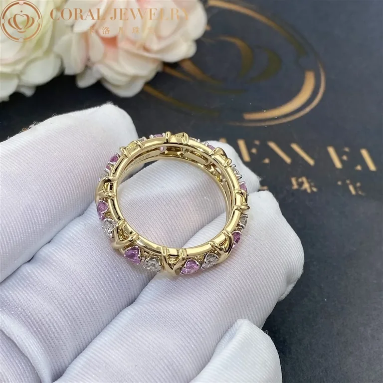 Tiffany Co Schlumberger Sixteen Stone Ring Coral 55