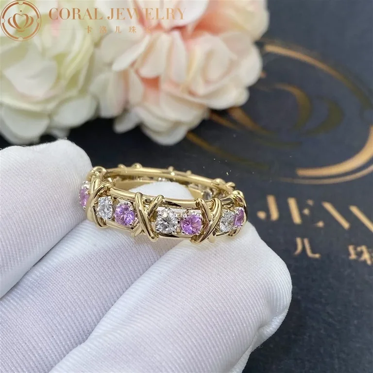 Tiffany Co Schlumberger Sixteen Stone Ring Coral 66