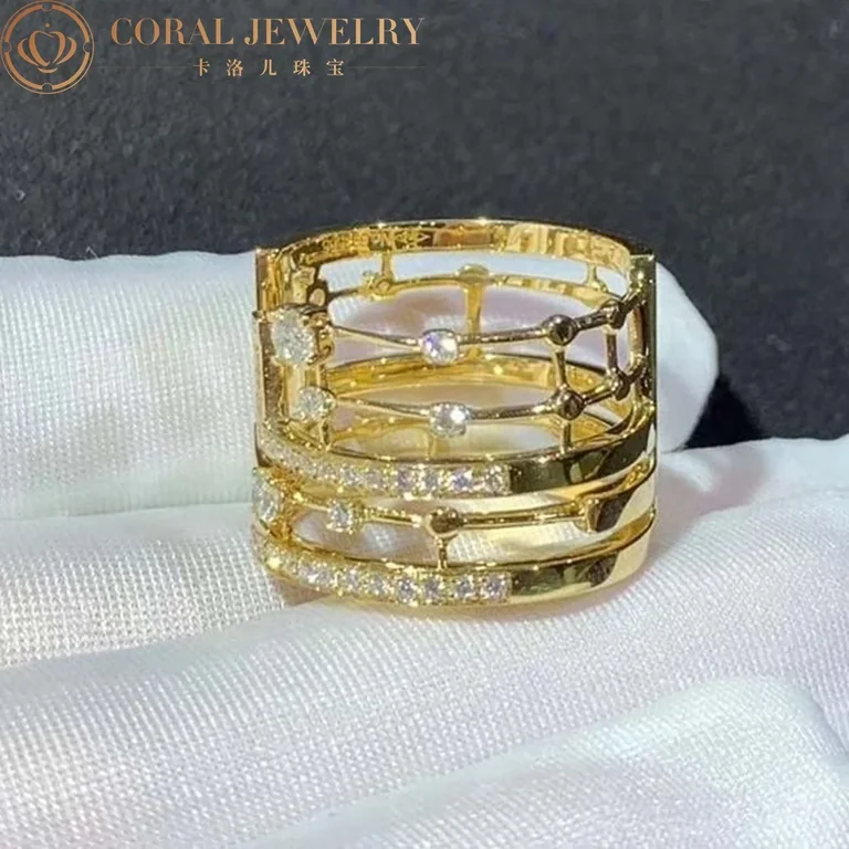 Marli Avenues Statement Ring In Yellow Gold Aven R5 Coral 112
