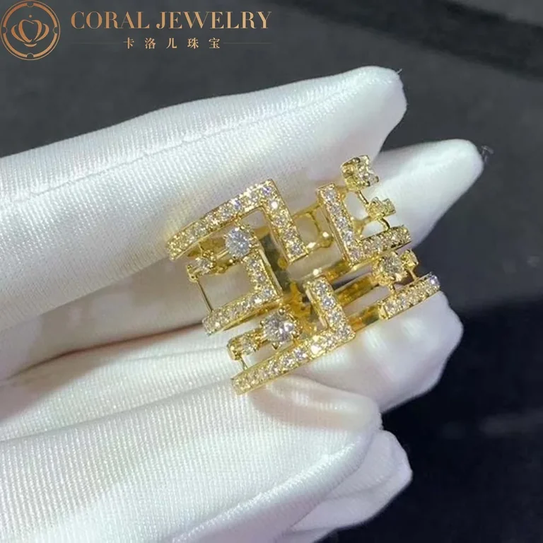 Marli Avenues Statement Ring In Yellow Gold Aven R5 Coral 46