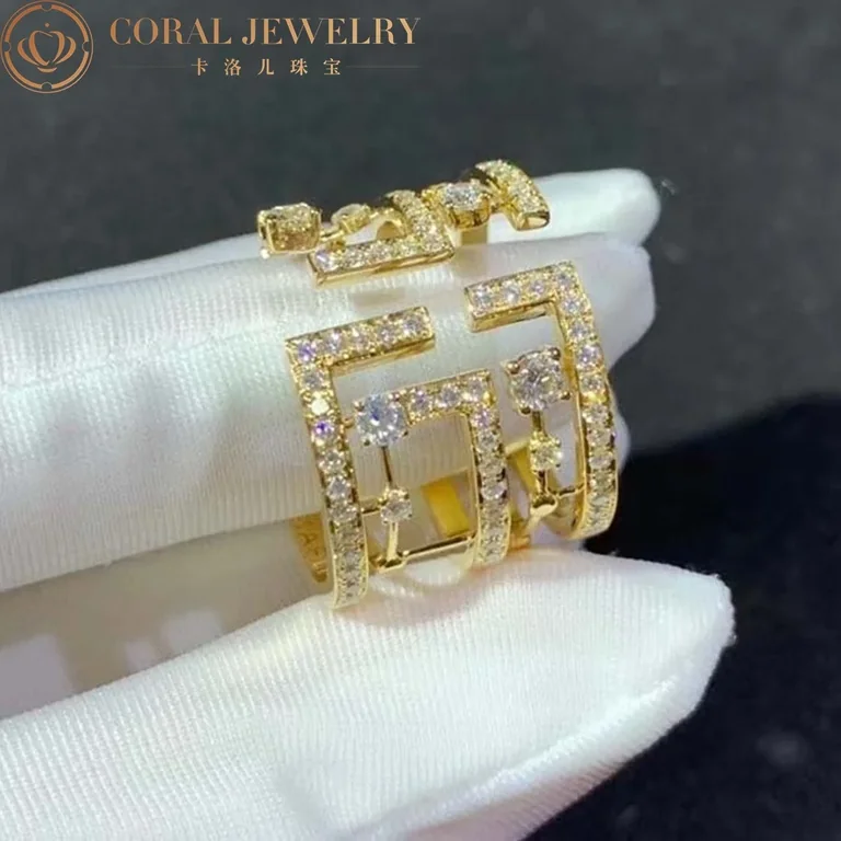 Marli Avenues Statement Ring In Yellow Gold Aven R5 Coral 56