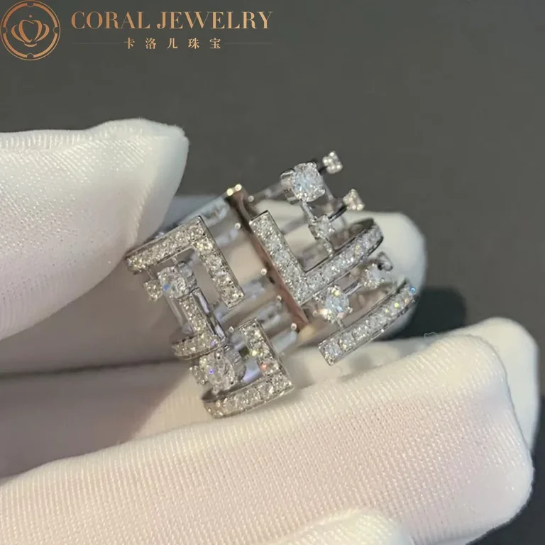 Marli Avenues Statement Ring In White Gold AVEN-R5