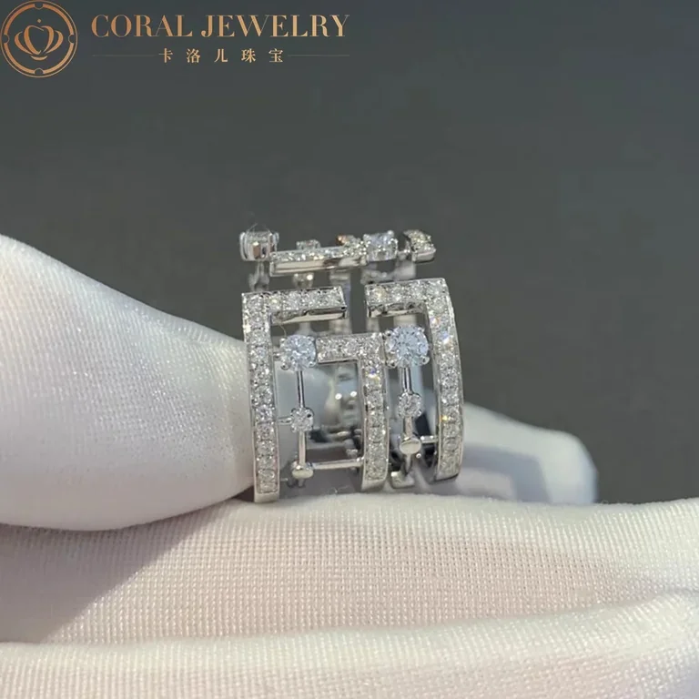 Marli Avenues Statement Ring In White Gold Aven R5 Coral 55