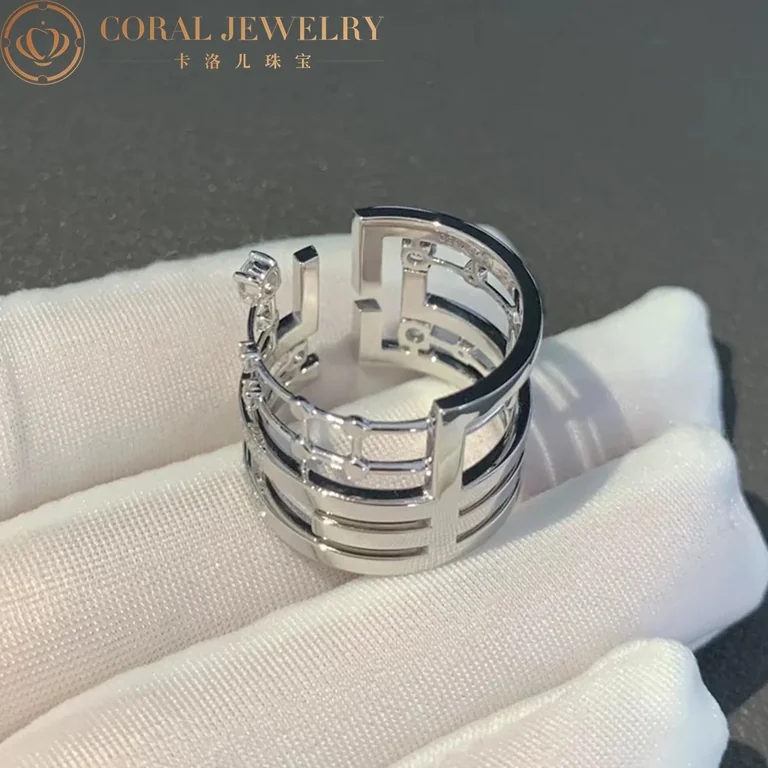 Marli Avenues Statement Ring In White Gold Aven R5 Coral 66