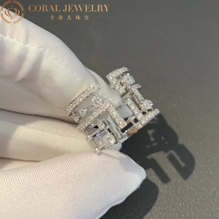 Marli Avenues Statement Ring In White Gold Aven R5 Coral 77