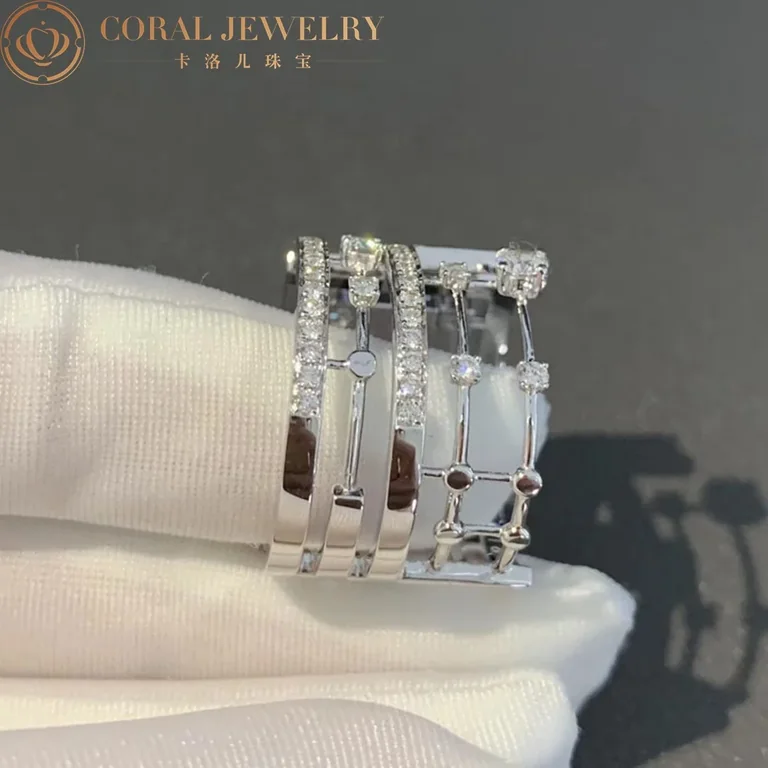 Marli Avenues Statement Ring In White Gold Aven R5 Coral 88