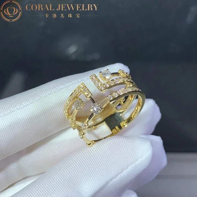 Marli Avenues Ring In Yellow Gold Aven R2 Coral 102