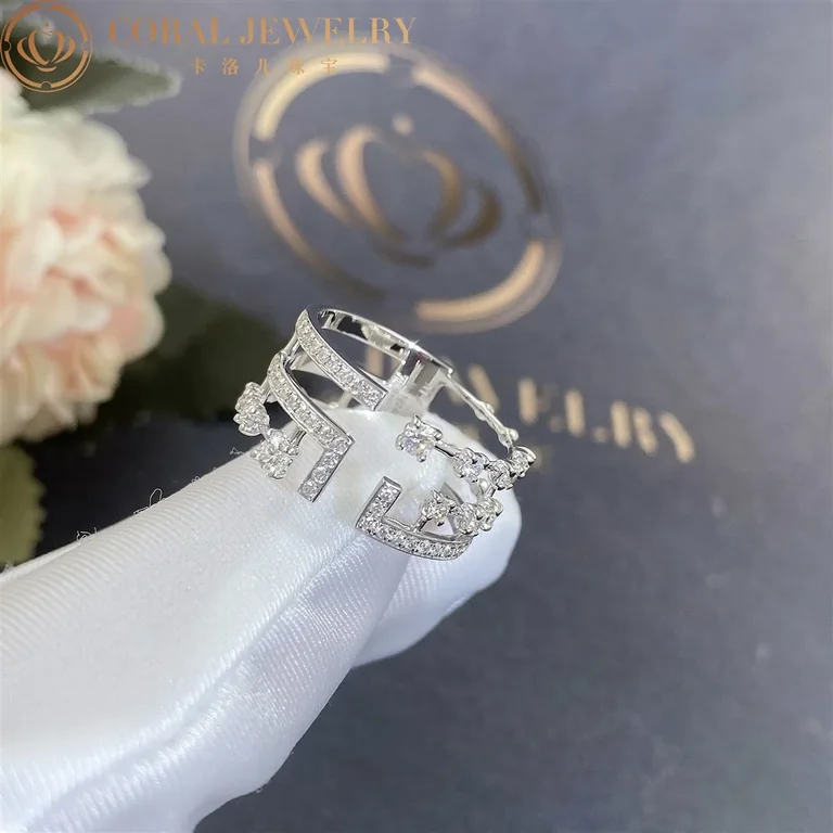 Marli Avenues Ring In White Gold Aven R2 Coral 56