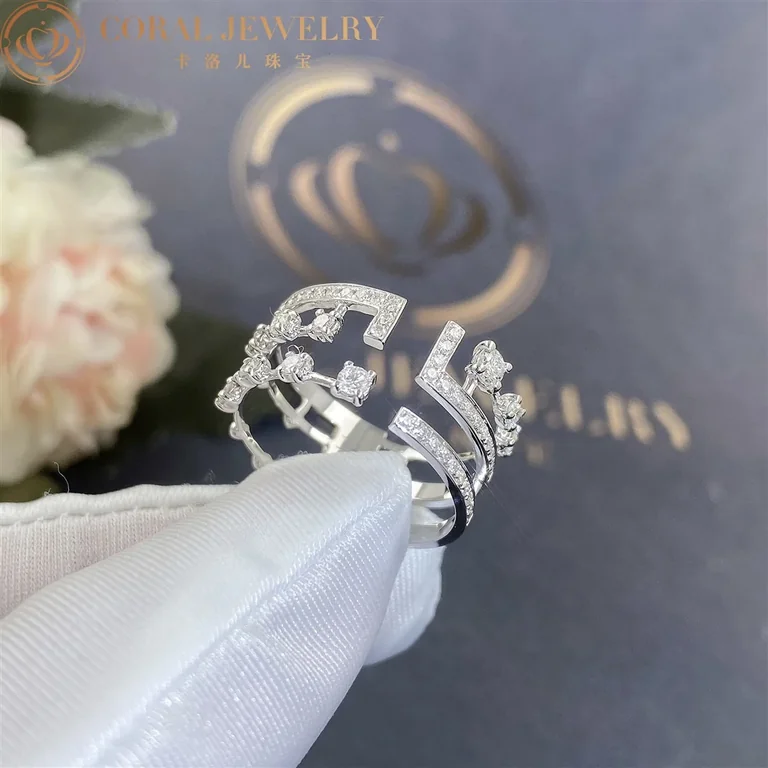 Marli Avenues Ring In White Gold Aven R2 Coral 68
