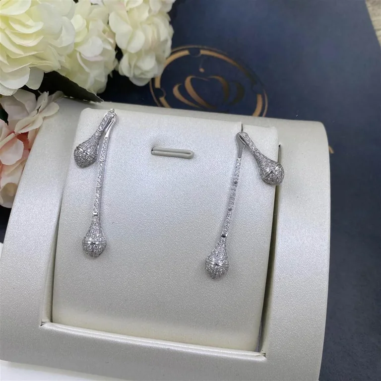 Marli New York White Gold Cleo Drop Diamond Earrings Model Cleo E7wgdd 2 13