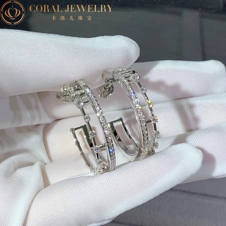 Marli Avenues Hoop Earrings In White Gold Aven E2 Coral 99