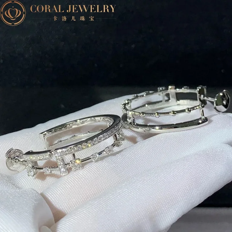 Marli Avenues Hoop Earrings In White Gold Aven E2 Coral 118
