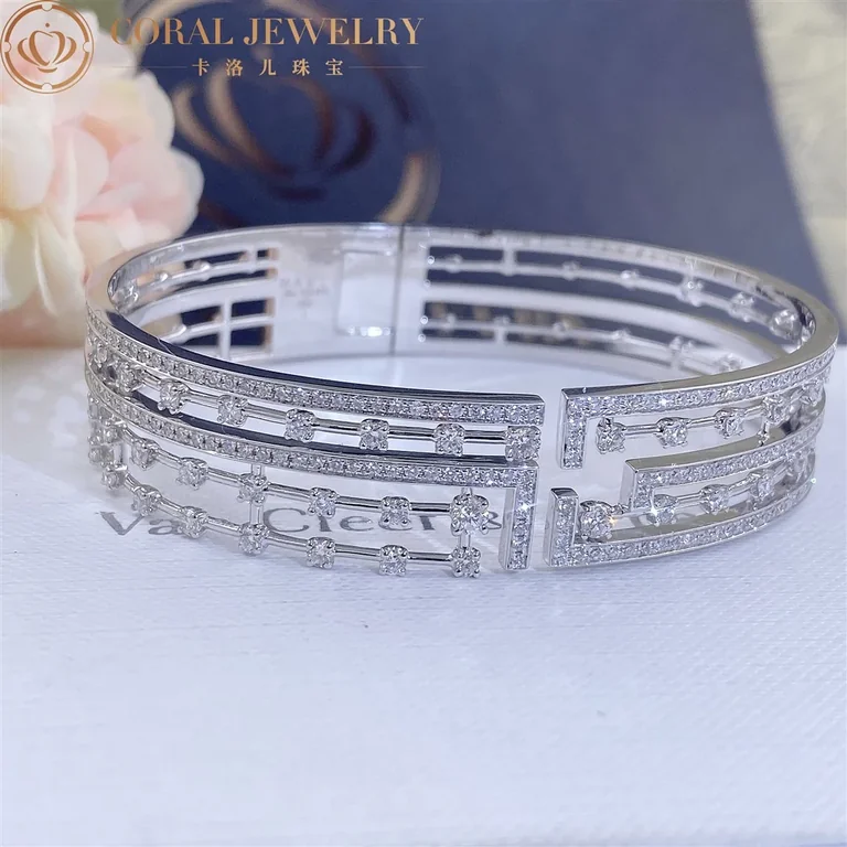 Marli Avenues Statement Hinged Bracelet In White Gold Aven B1 Coral 27