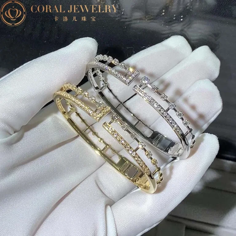 Marli Avenues Open Hinged Bracelet In Yellow Gold Aven B2 CORAL 36