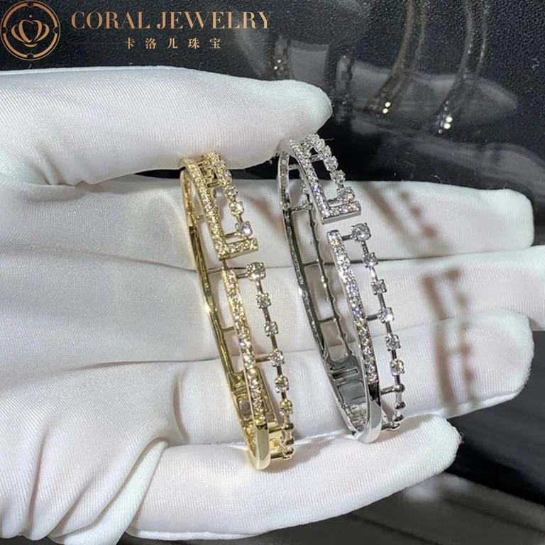 Marli Avenues Open Hinged Bracelet In Yellow Gold Aven B2 CORAL 56