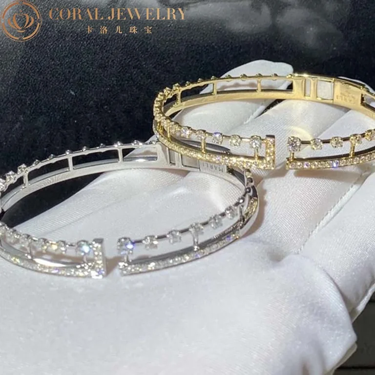 Marli Avenues Open Hinged Bracelet In Yellow Gold AVEN-B2