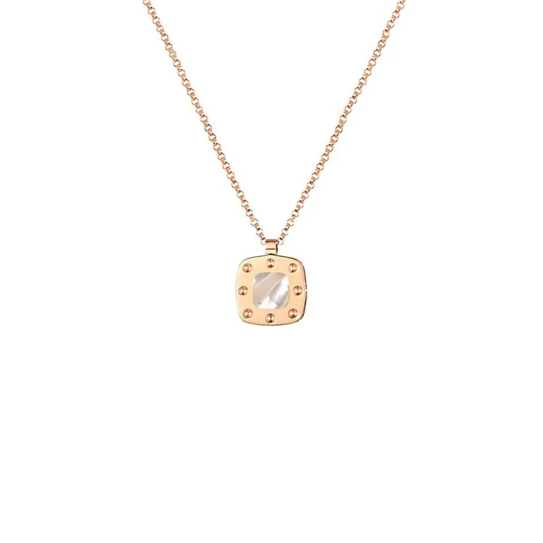 Roberto Coin Pois Moi Rose Gold Necklace With Mother Of Pearl 33