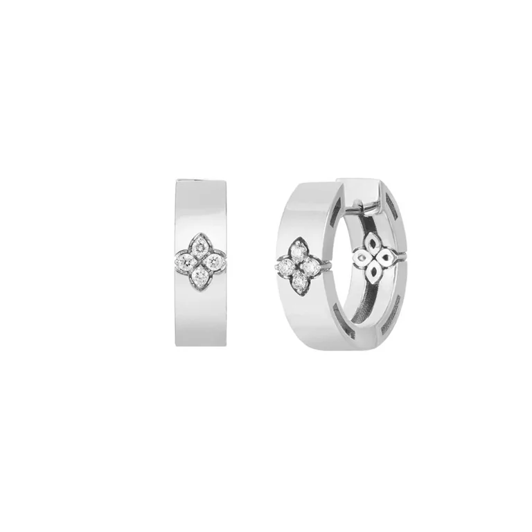 Roberto Coin Love In Verona White Gold Earrings 35