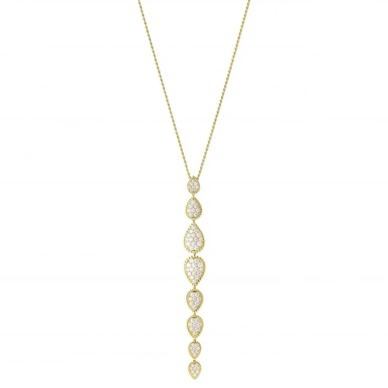 Boucheron Serpent Bohème Necklace JPN00642 Yellow Gold and Diamond Drop 1