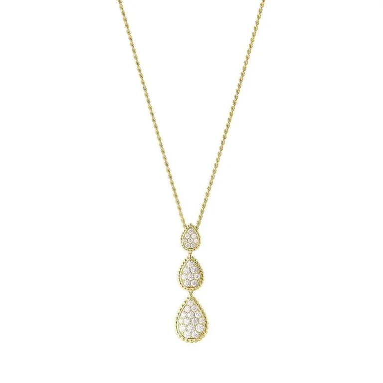Boucheron Serpent Bohème Necklace JPN00642 Yellow Gold and Diamond Drop 1