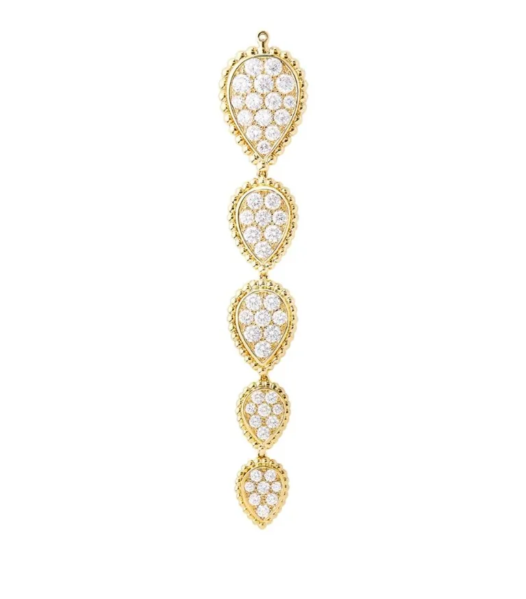 Boucheron Serpent Bohème Necklace JPN00642 Yellow Gold and Diamond Drop 16