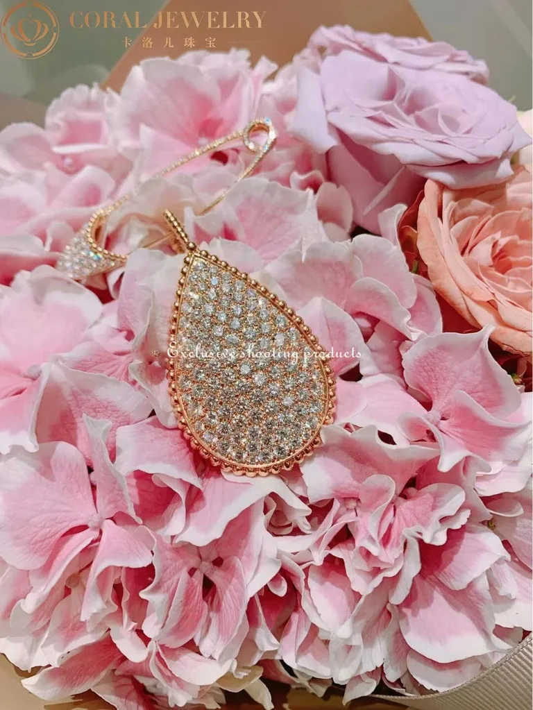 Boucheron Serpent Boheme Pink Gold Diamond Xxl Motif Pendant Jcl00931m Coral 12