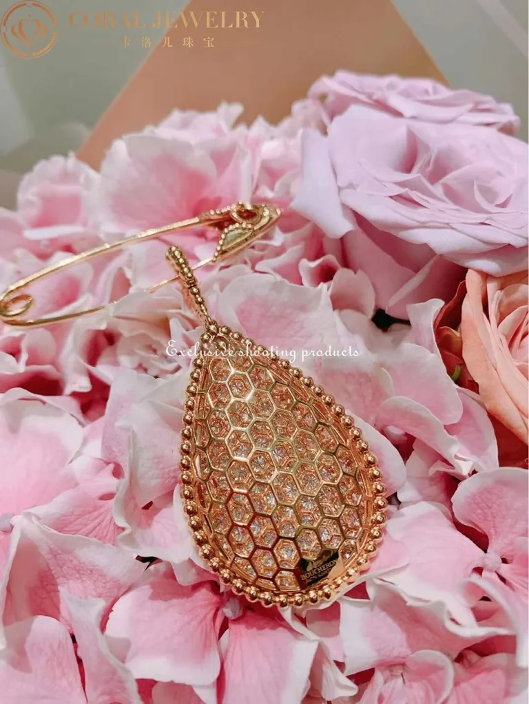 Boucheron Serpent Boheme Pink Gold Diamond Xxl Motif Pendant Jcl00931m Coral 26