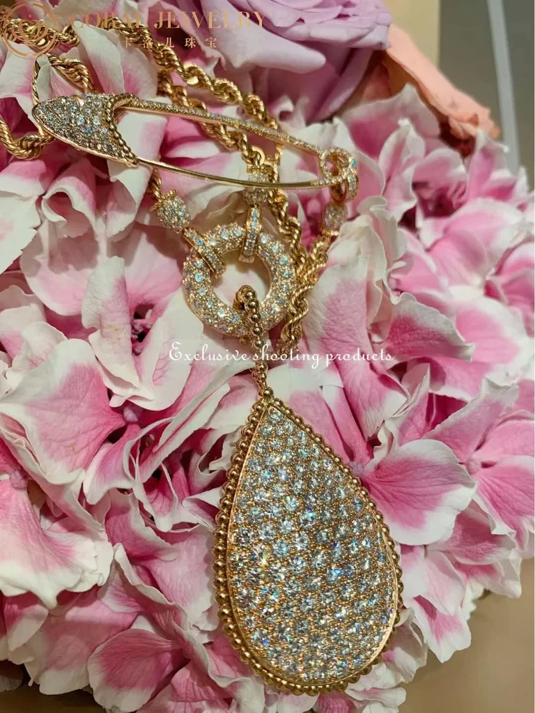 Boucheron Serpent Boheme Pink Gold Diamond Xxl Motif Pendant Jcl00931m Coral 33