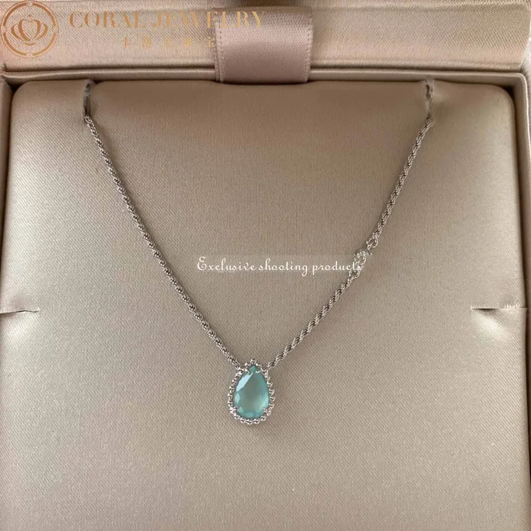 Boucheron Serpent Bohème Pendant JPN00654 White Gold Aquaprase XS Motif 7
