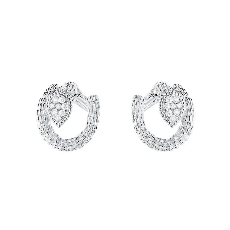 Boucheron Serpent Bohème Diamants Earrings JCO04CDB01 White Gold Diamond 11
