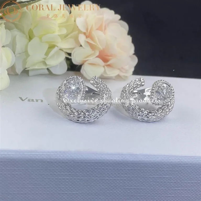 Boucheron Serpent Bohème Diamants Earrings JCO04CDB01 White Gold Diamond 55