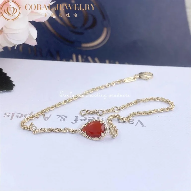 Boucheron Serpent Boheme Bracelet JBT00810 Yellow Gold Diamond Carnelian 5