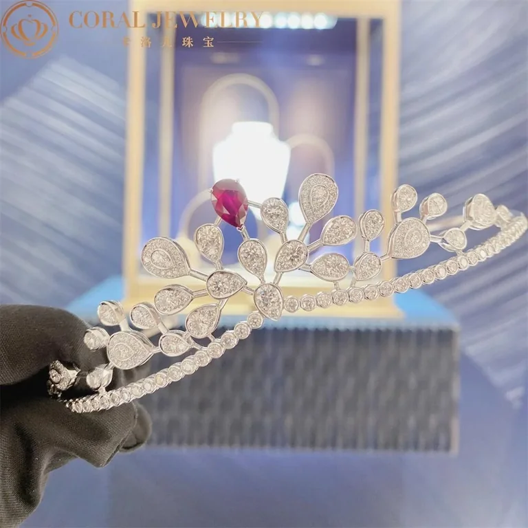 Chaumet Joséphine Aigrette Impériale Tiara Platinum 082977 White Gold, Ruby, Diamonds 2