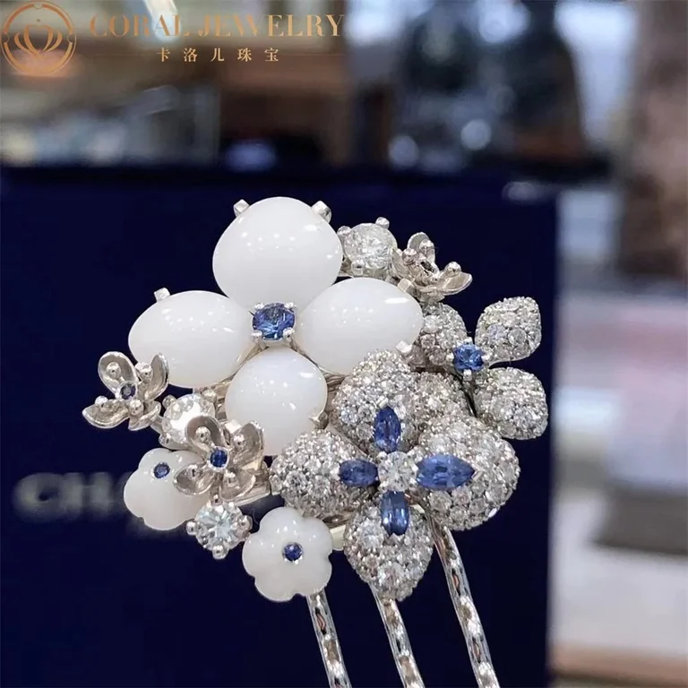 Chaumet Hortensi Voie Lactee Clip And Pendant 082944 Coral 55
