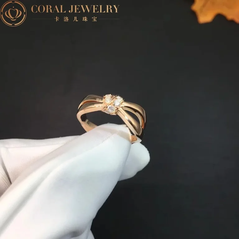 Chaumet Liens Séduction Ring 083055 Rose Gold Diamonds 5