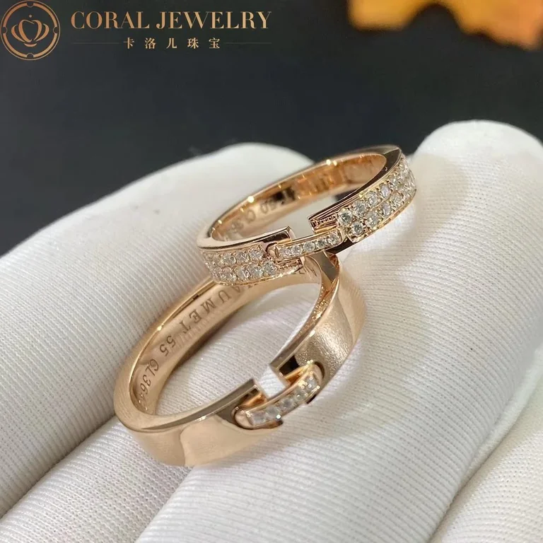 Chaumet Liens Évidence Wedding Band 083605 Rose Gold Diamonds 3.4MM4