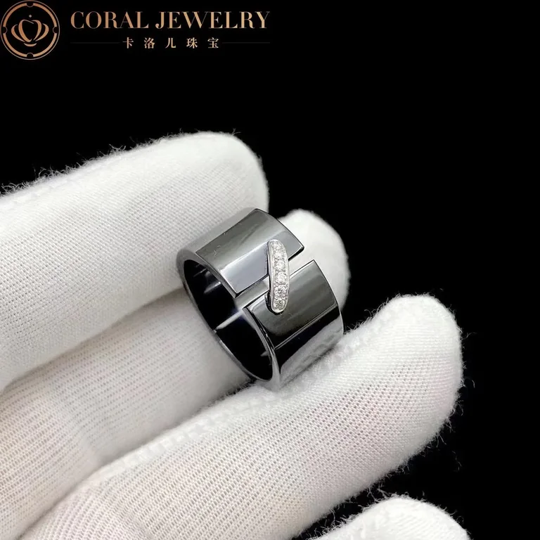 Chaumet Liens Évidence Ring 081956 in white gold black ceramic and diamond 7