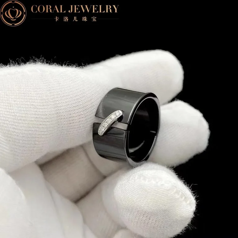 Chaumet Liens Évidence Ring 081956 in white gold black ceramic and diamond 6