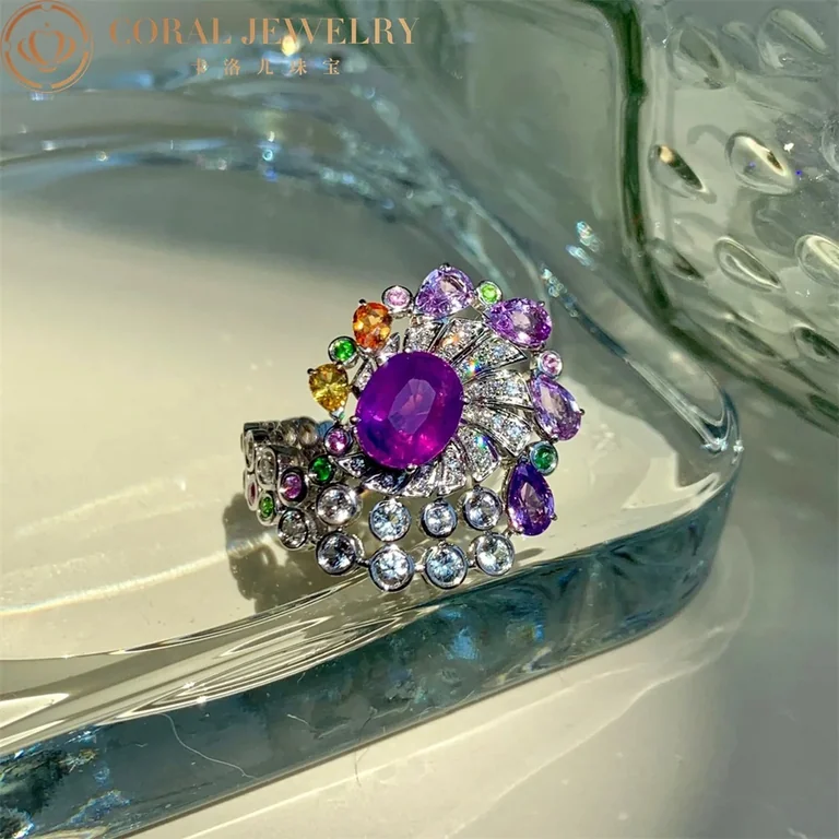 Chaumet Les Ciels De Chaumet Nuages Dor Diamond Ring Coral 46