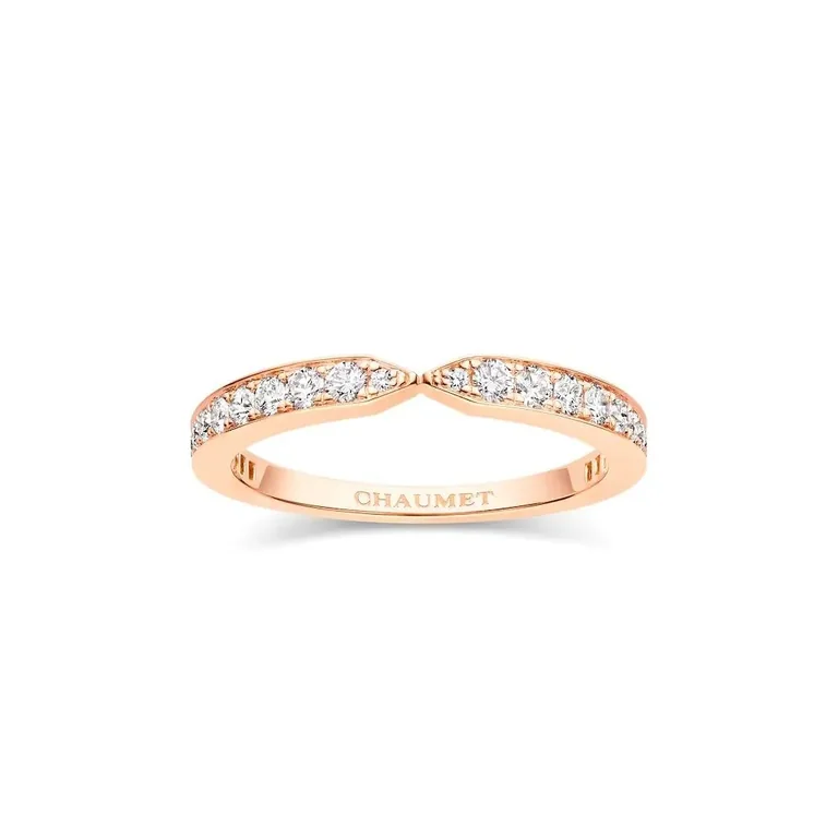 Chaumet Joséphine Triomphe De 083145 Chaumet Wedding Band Rose gold Diamonds 2.5 MM 1