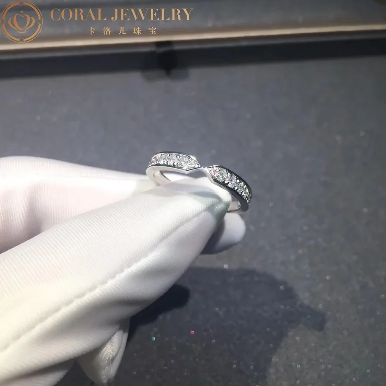 Chaumet Joséphine Triomphe De 082640 Chaumet Wedding Band Platinum Diamonds 2.5 MM 5