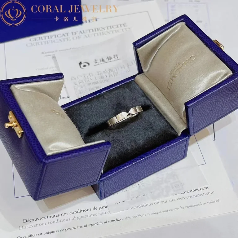 Chaumet Joséphine Triomphe De Chaumet Wedding Band 083836 Platinum Diamond 4.5 mm 4