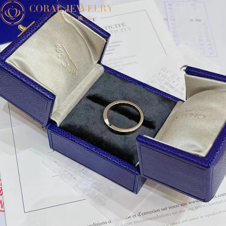 Chaumet Joséphine Triomphe De Chaumet Wedding Band 083836 Platinum Diamond 4.5 mm