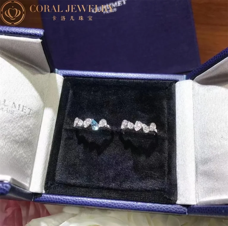Chaumet Jos�phine Ronde D?aigrettes Ring 084961 White Gold, Aquamarine, Diamonds 7