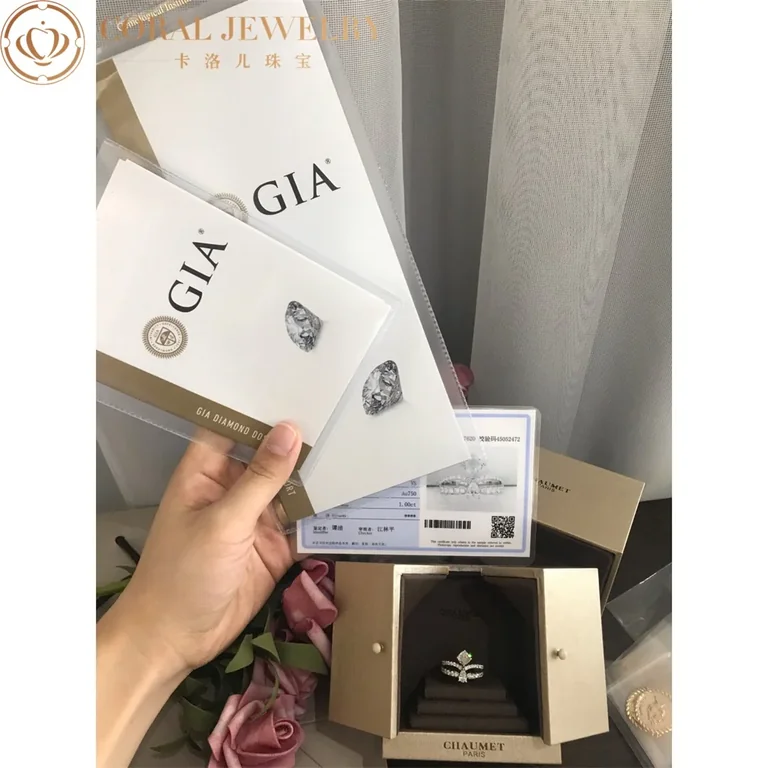 Chaumet Joséphine Éclat Floral Ring J3MZDC Platinum Diamonds 2