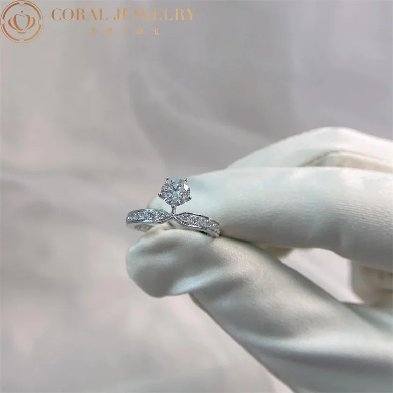 Chaumet Josephine Eclat Deternite Solitaire Platinum Diamonds J3uq00 Coral 22