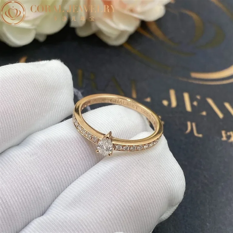 Chaumet Josephine Eclat D?eternit� Ring 084724 in Pink Gold and Diamonds 5