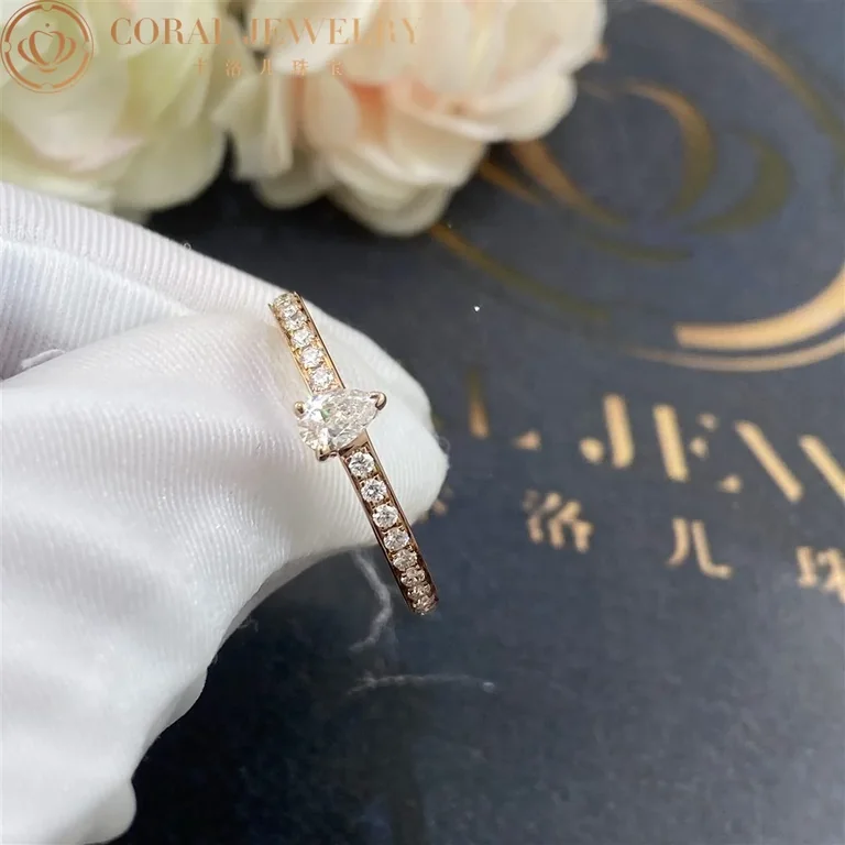 Chaumet Josephine Eclat D?eternit� Ring 084724 in Pink Gold and Diamonds 4