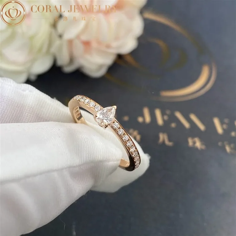 Chaumet Josephine Eclat D?eternit� Ring 084724 in Pink Gold and Diamonds 2