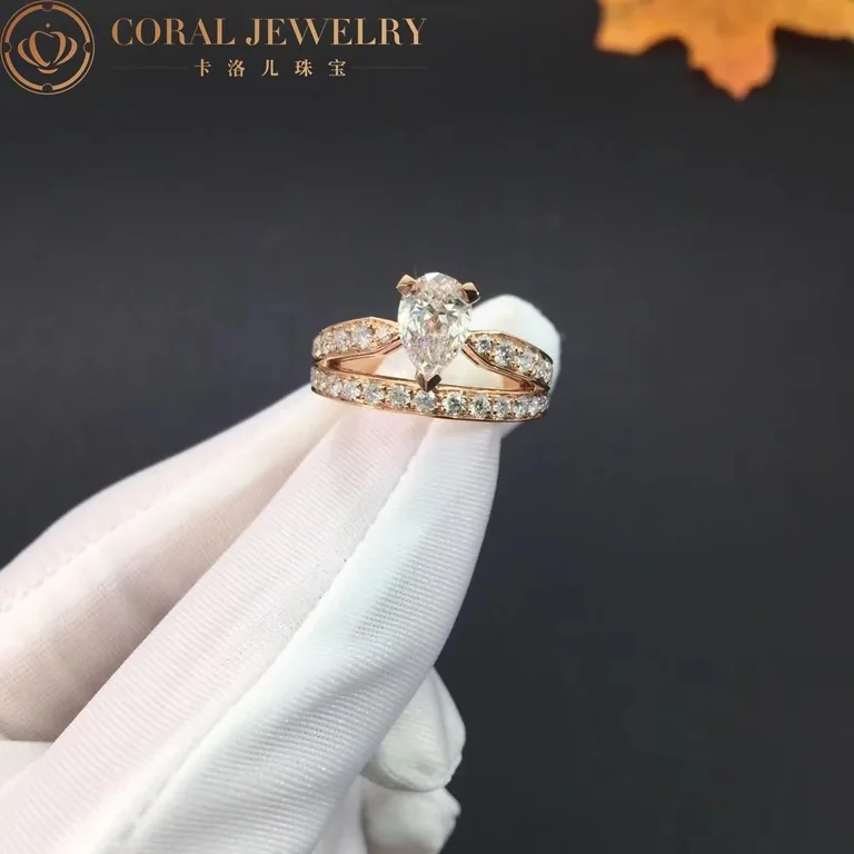 Chaumet Joséphine Aube Printanière Solitaire J4ME00 Rose Gold Diamonds 5